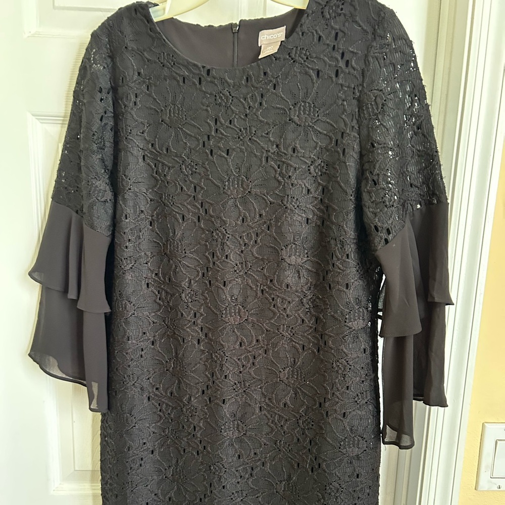 Chico’s black lace dress